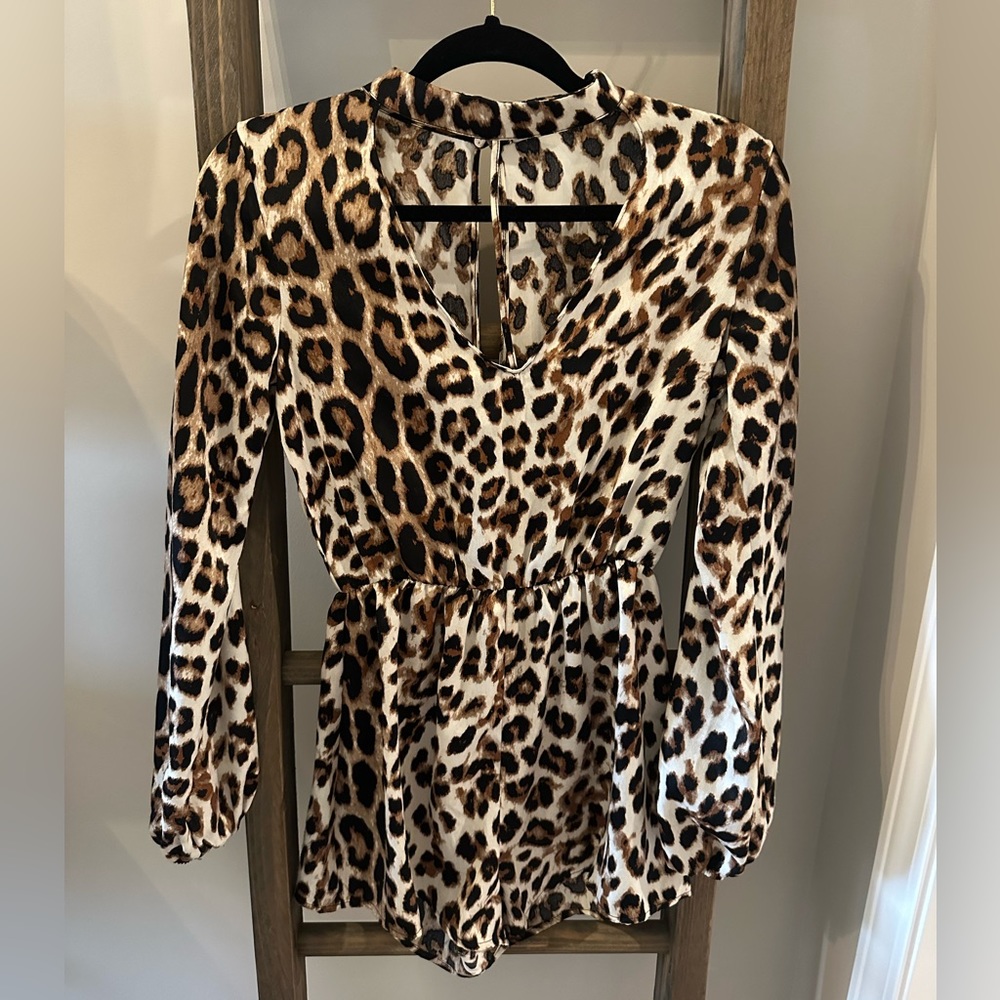 leopard Print Romper
